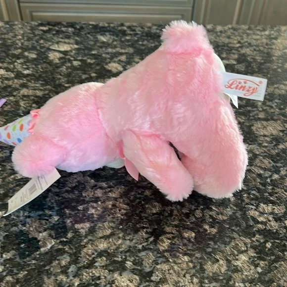 LINZY MUSCICAL HAPPY BIRTHDAY PINK TEDDY BEAR NWT - Picture 4 of 7